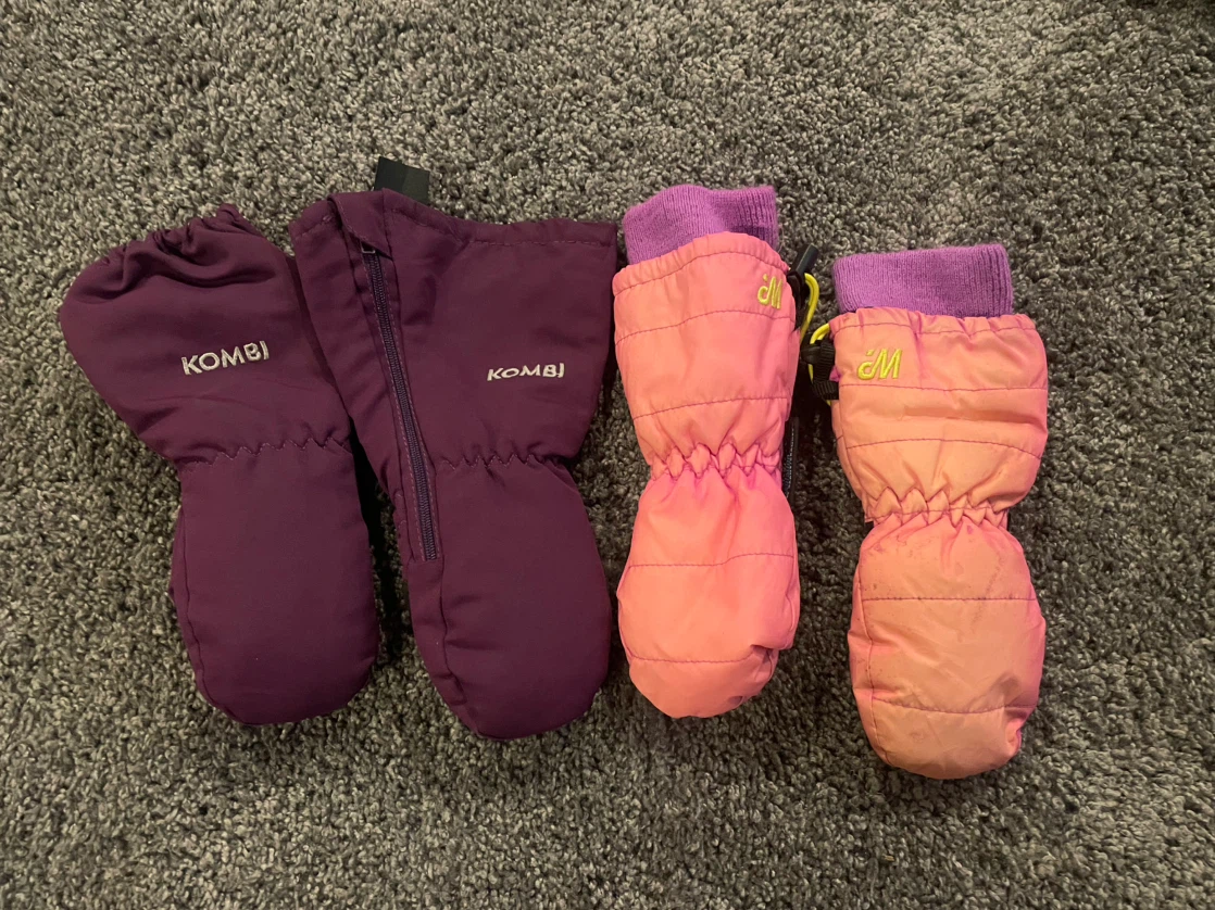 Two Pairs of Kids Mittens