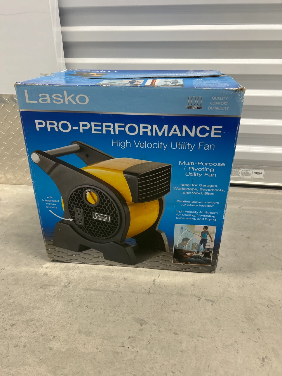 Lasko Pro-Performance High Velocity Utility Fan