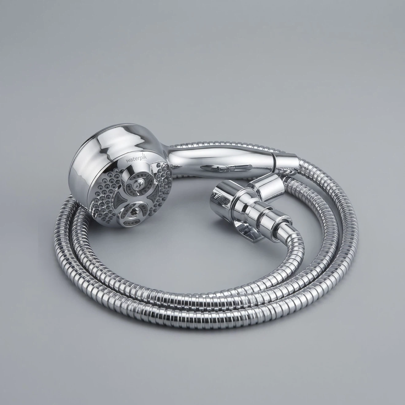 NEW Waterpik Multi-Spray Chrome Handheld Shower Head/Hose/Mount