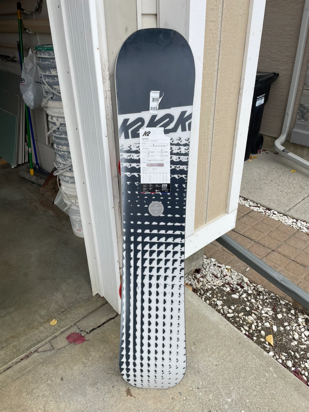 K2 Raygun 160W Snowboard with Burton Bindings - photo 2