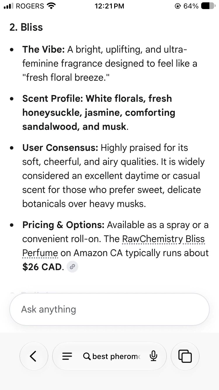 RawChemistry Bliss Pheromone Perfume - photo 4