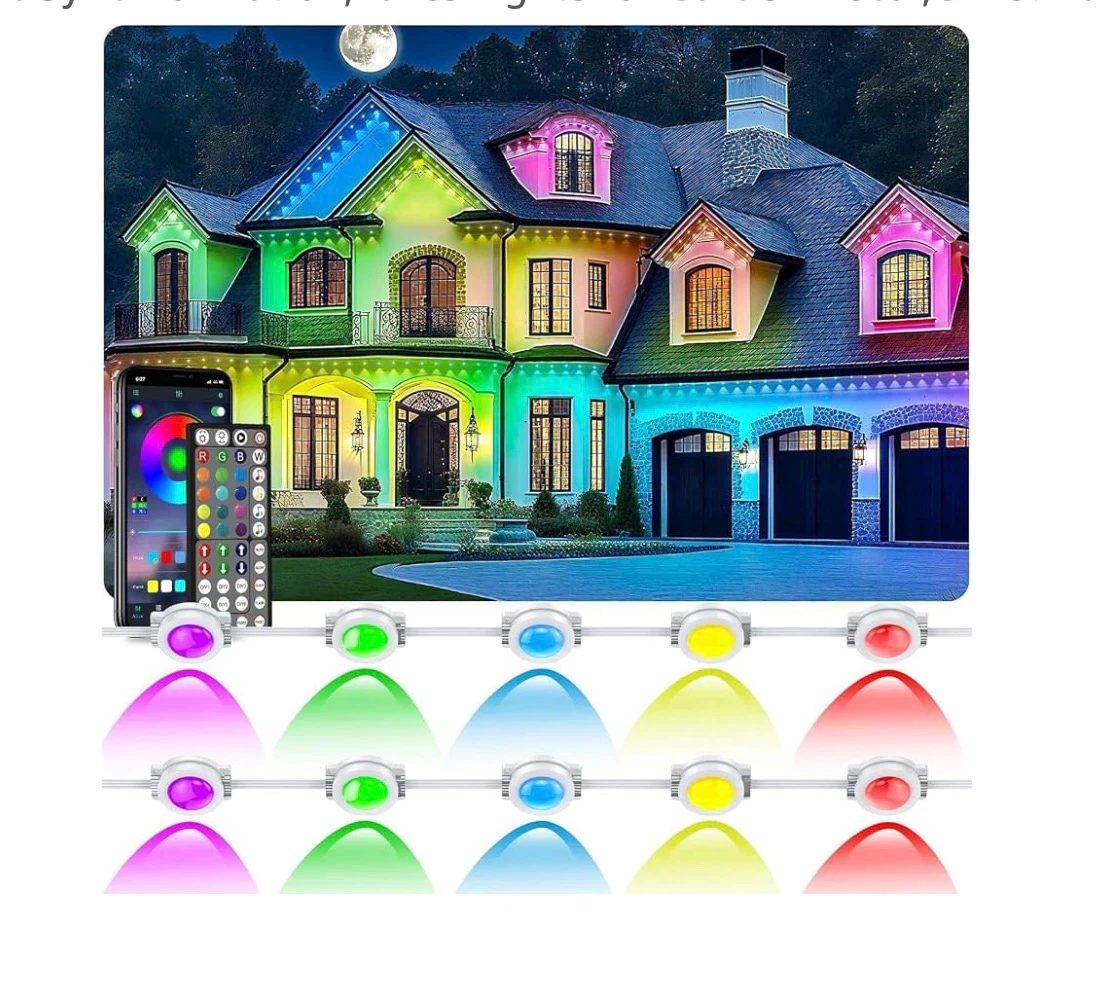 CETELUMA 100FT Permanent Outdoor RGB Lights