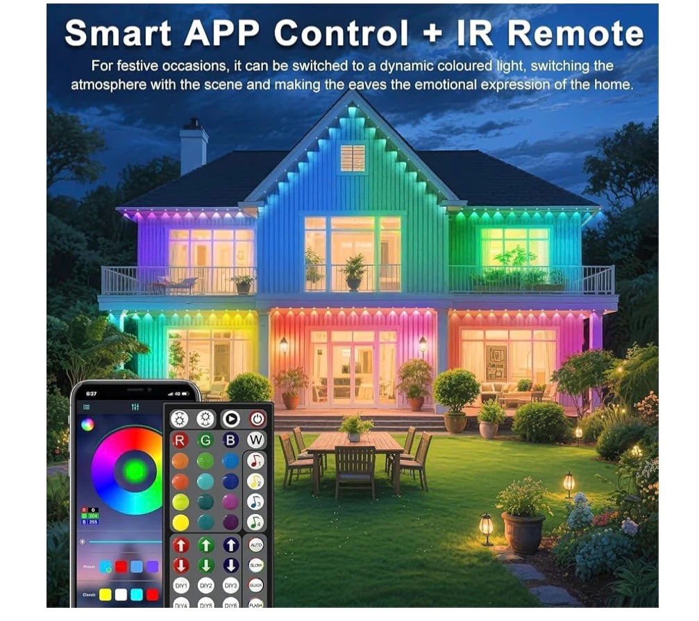 CETELUMA 100FT Permanent Outdoor RGB Lights - photo 3