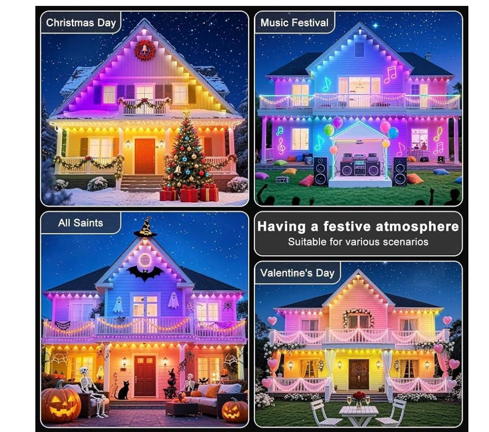 CETELUMA 100FT Permanent Outdoor RGB Lights - photo 4