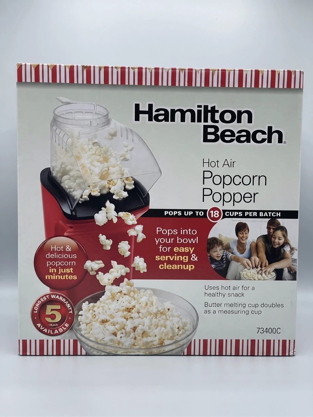 NEW Factory Sealed - Hamilton Beach Hot Air Popcorn Popper - photo 2