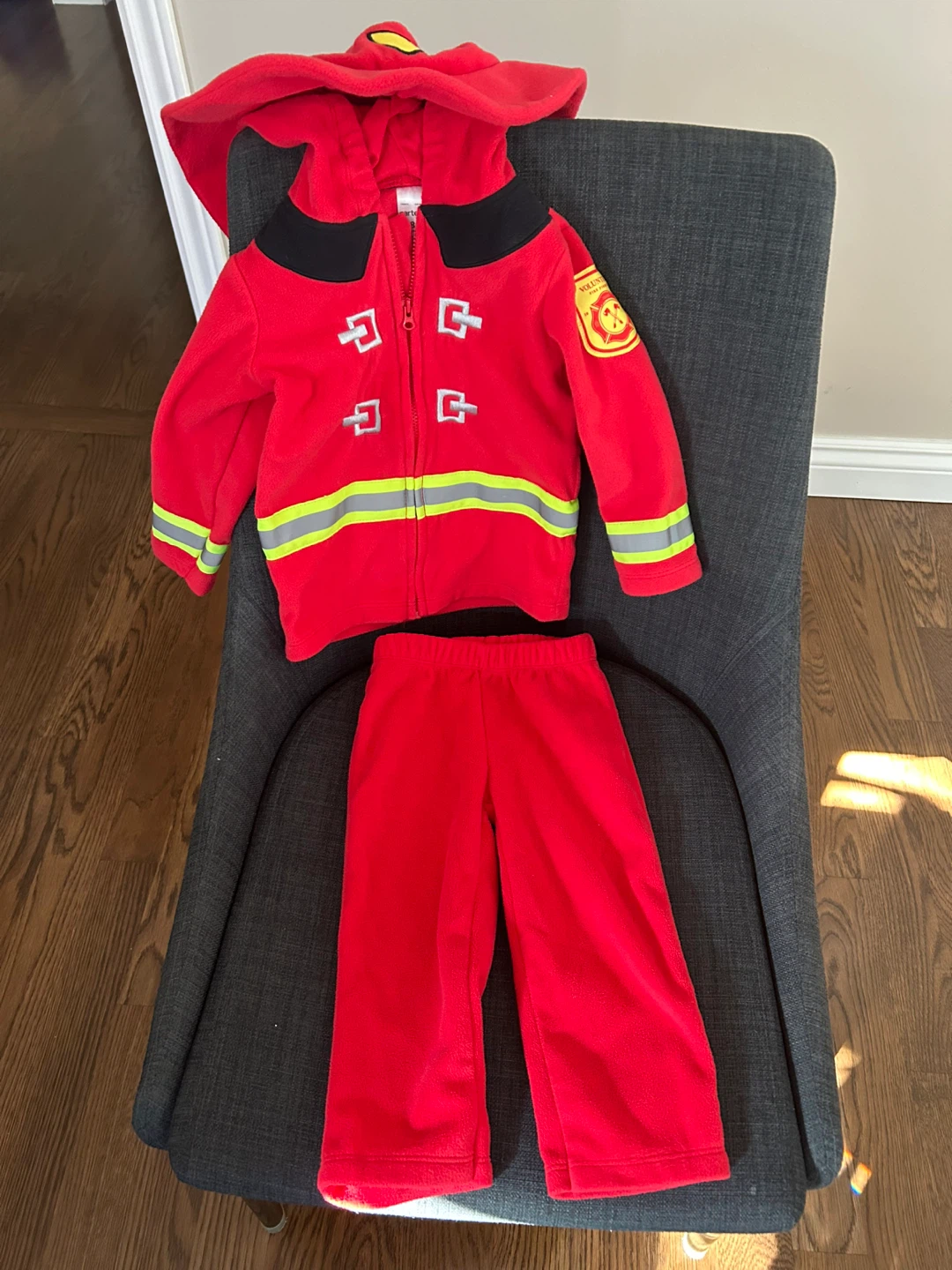 CUTE SIZE 18 MONTH VOLUNTEER FIREFIGHTER COSTUME (READ LISTING)