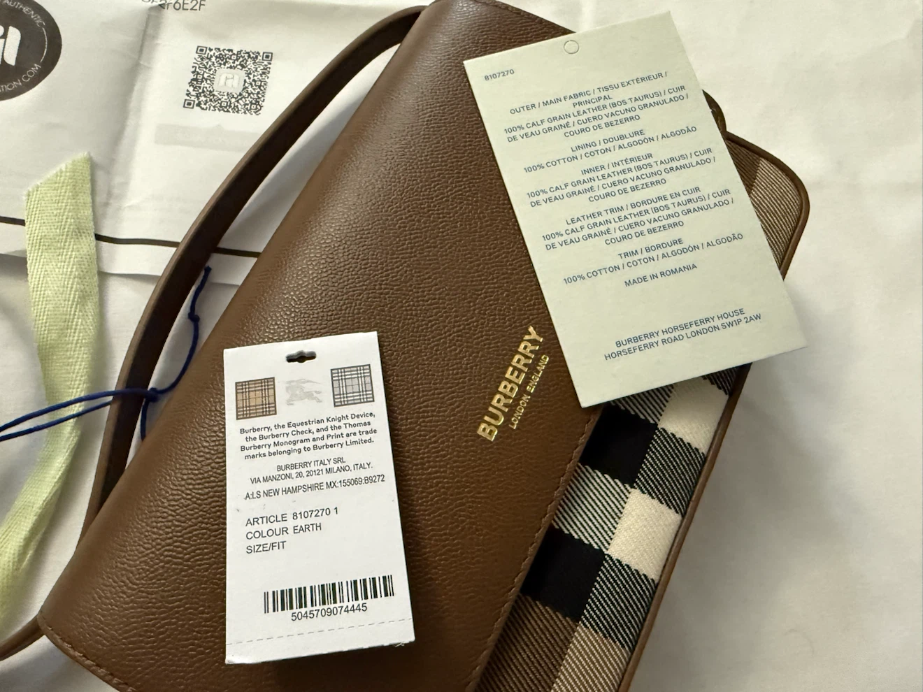 Burberry Crossbody Bag - Earth