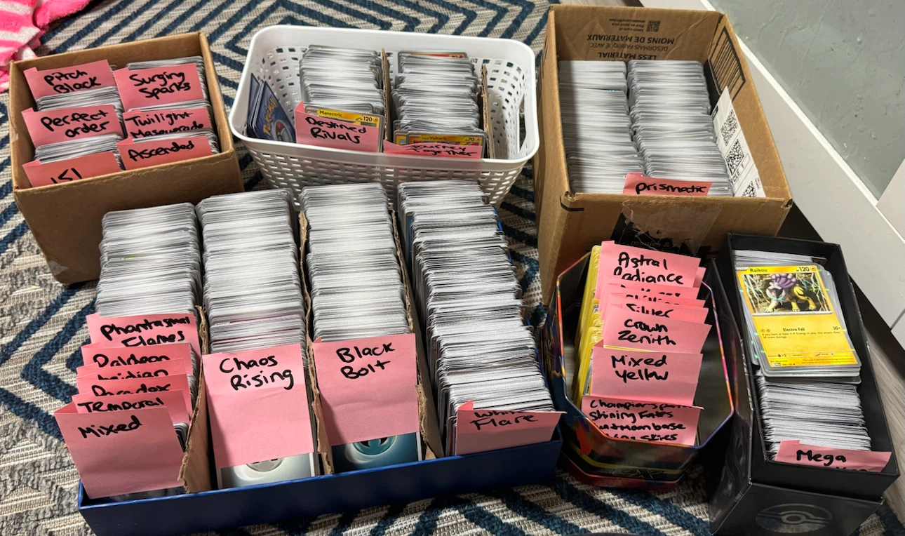 +5700 card sorted Pokémon card bulk