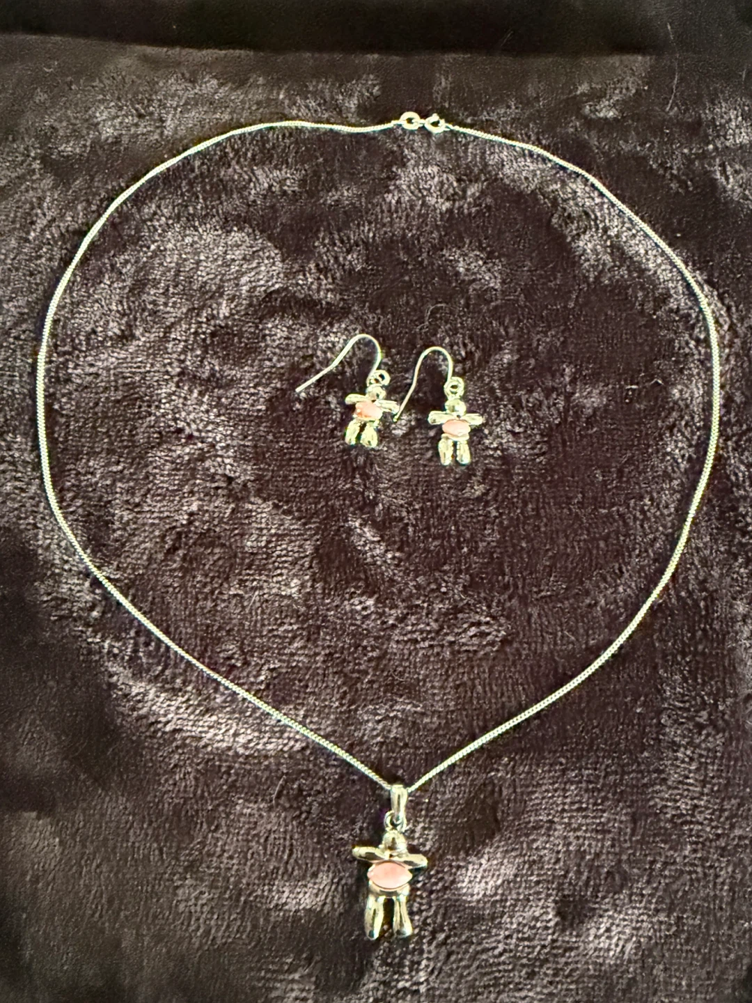 Inukshuk Pendant Necklace and Earring Set