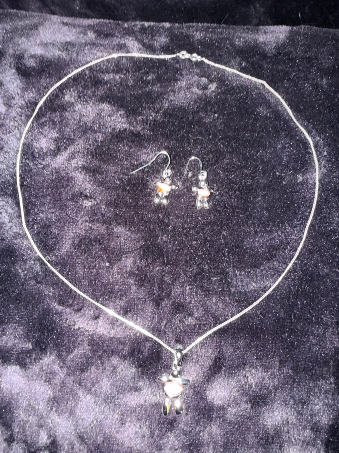 Inukshuk Pendant Necklace and Earring Set - photo 2