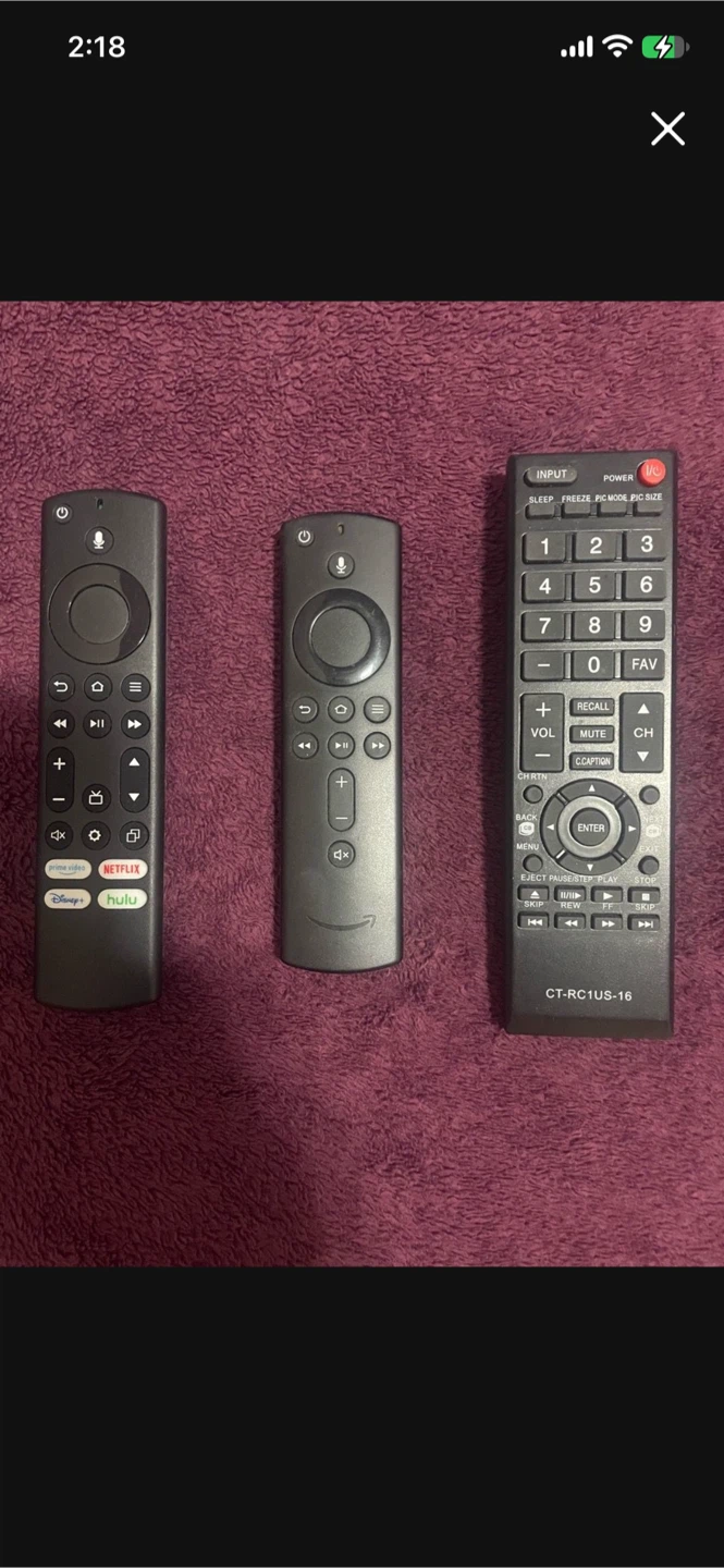 Set of 3 TV Remote Controls