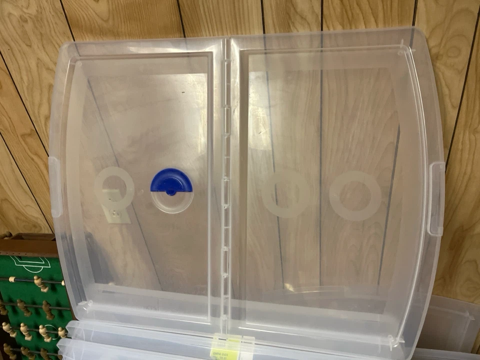 Under bed storage bins 56L with wheels/lids like new - photo 3