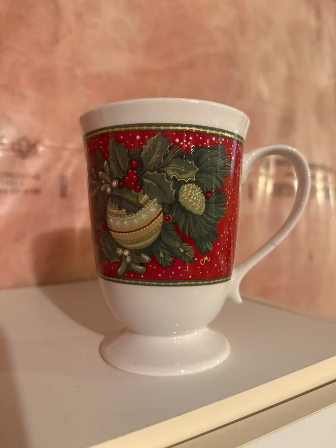 Christmas Street Bough of Holly Mug
