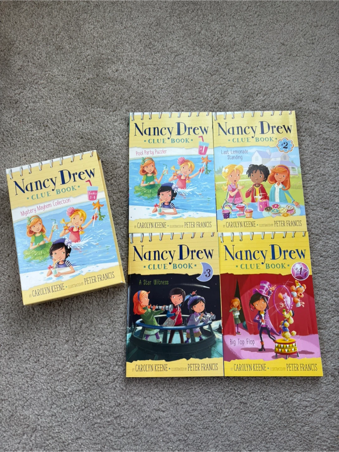 Nancy Drew Clue Book Mystery Mayhem Collection (Books 1-4)