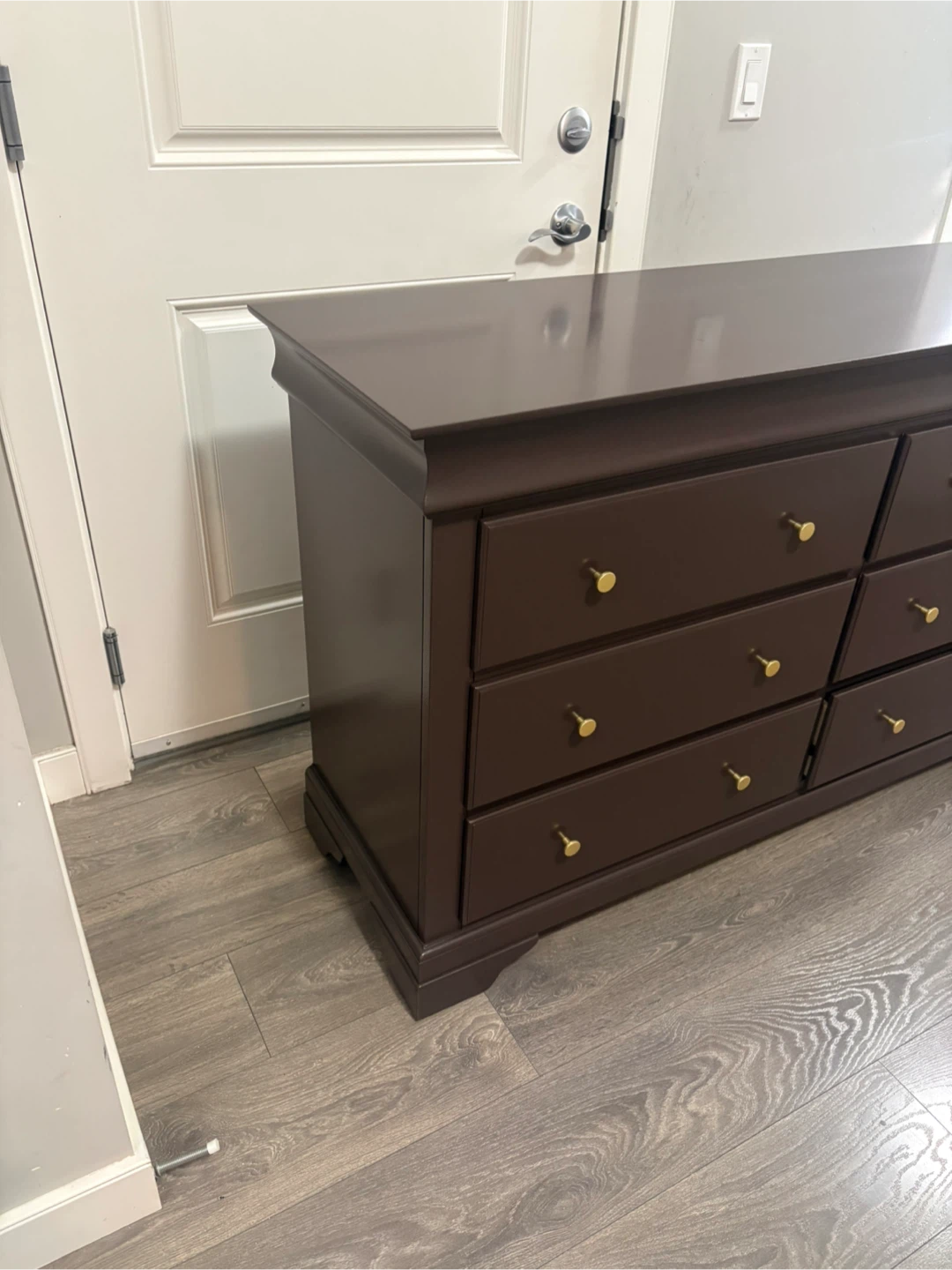 Dark Brown Six-Drawer Dresser - photo 4