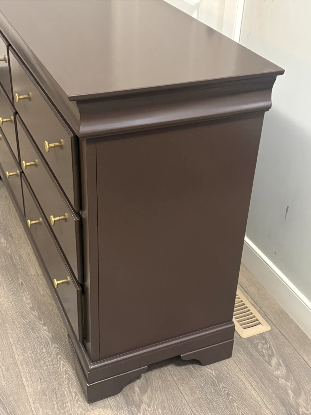 Dark Brown Six-Drawer Dresser - photo 5