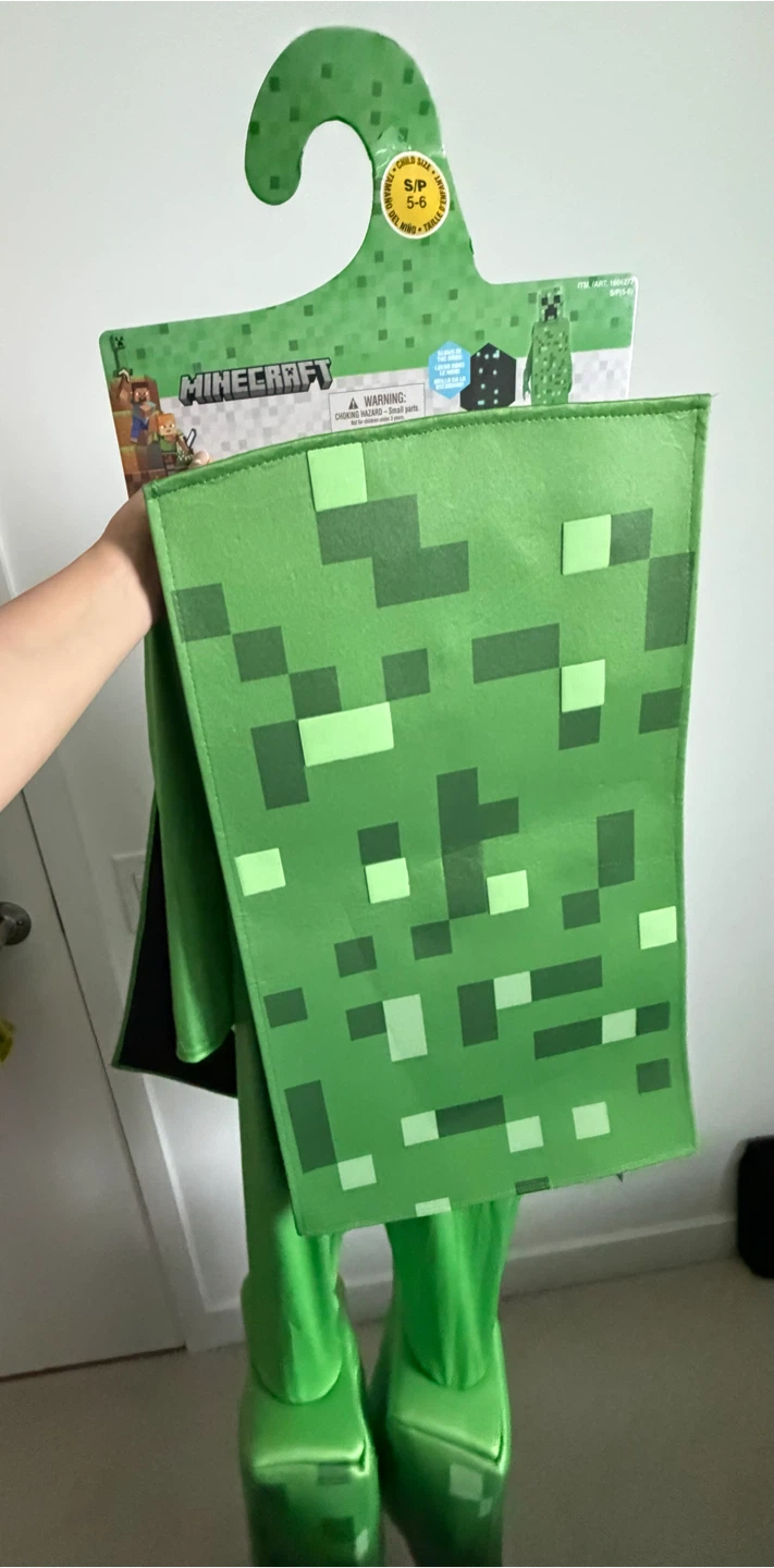 Minecraft Creeper Prestige Costume Size 5-6 - photo 3