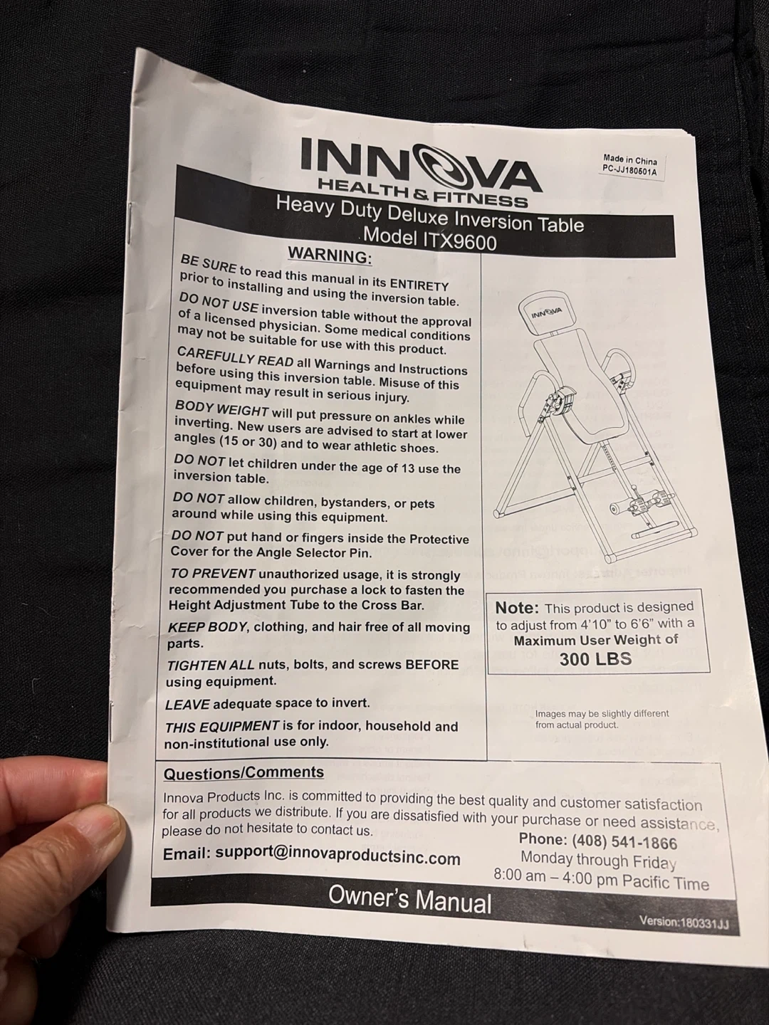Inversion table INNOVA - photo 2