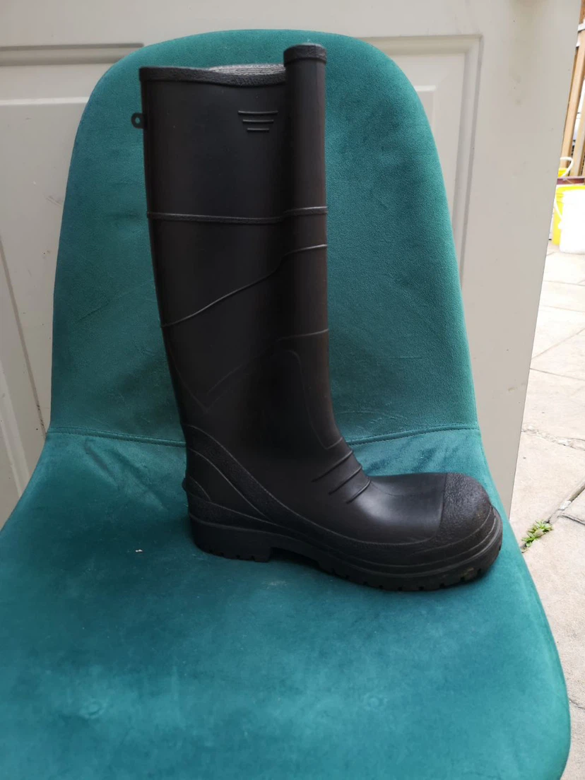 Black Rubber Rain Boots - photo 4