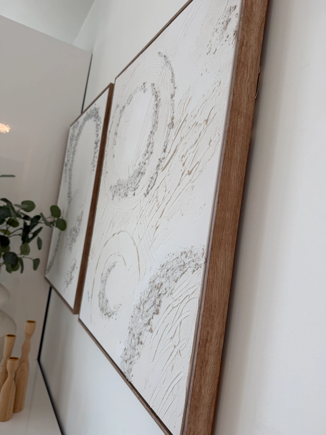Set of Two Textured Abstract Wall Art - photo 2