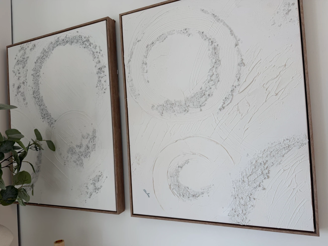 Set of Two Textured Abstract Wall Art - photo 5