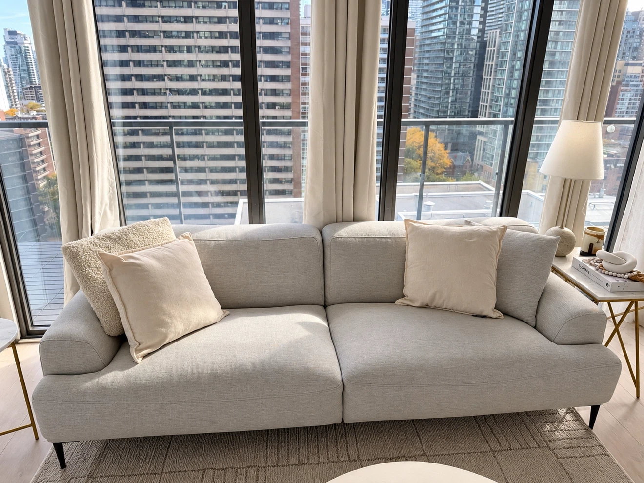 Article Abisko Light Grey Fabric Sofa