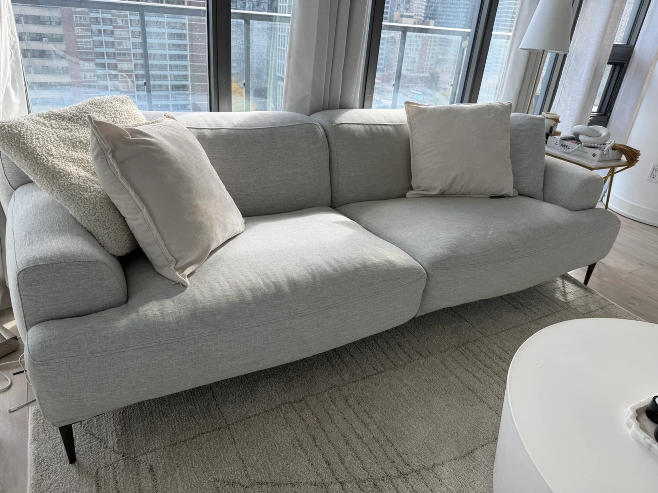 Article Abisko Light Grey Fabric Sofa - photo 2