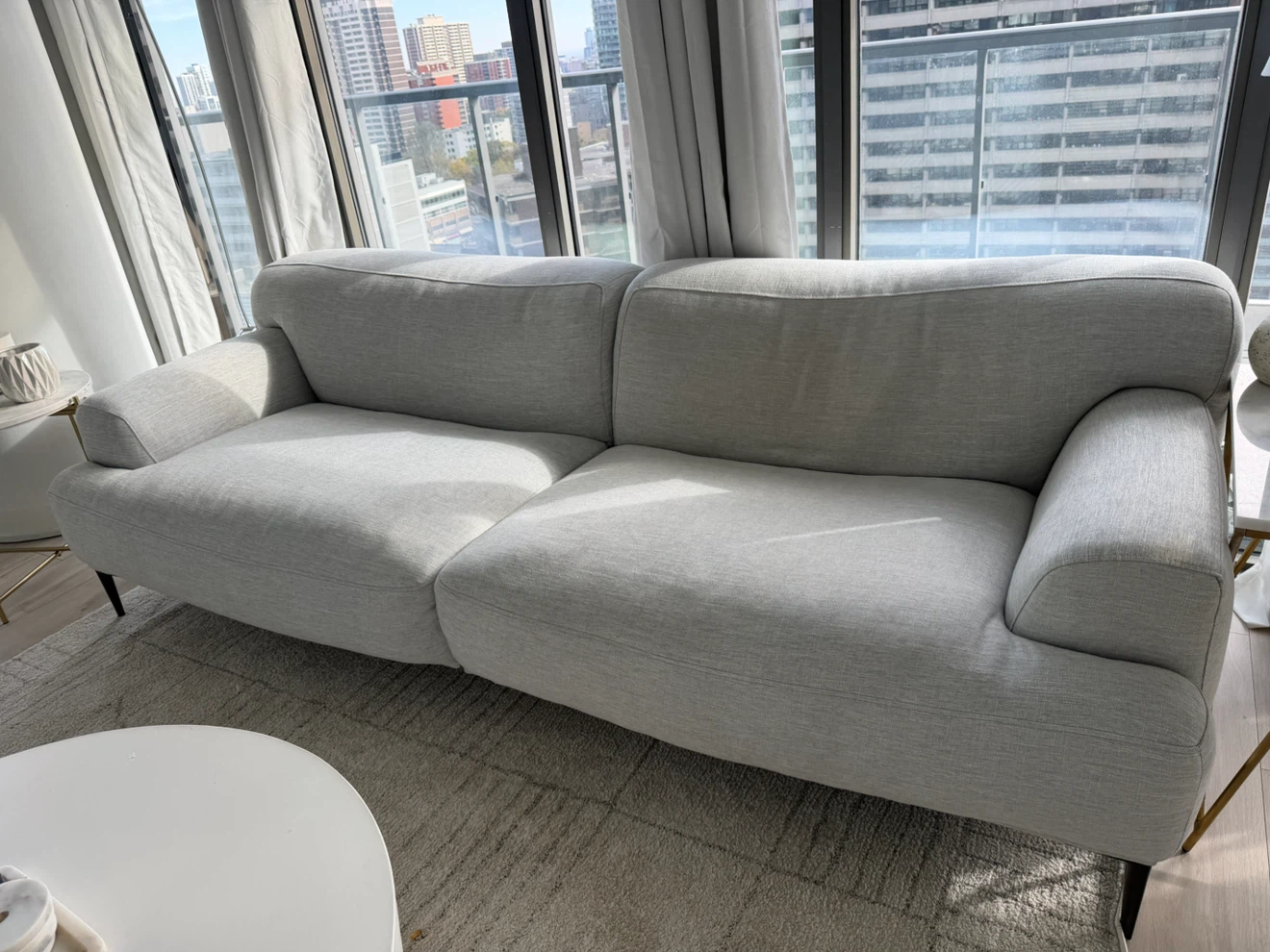 Article Abisko Light Grey Fabric Sofa - photo 3