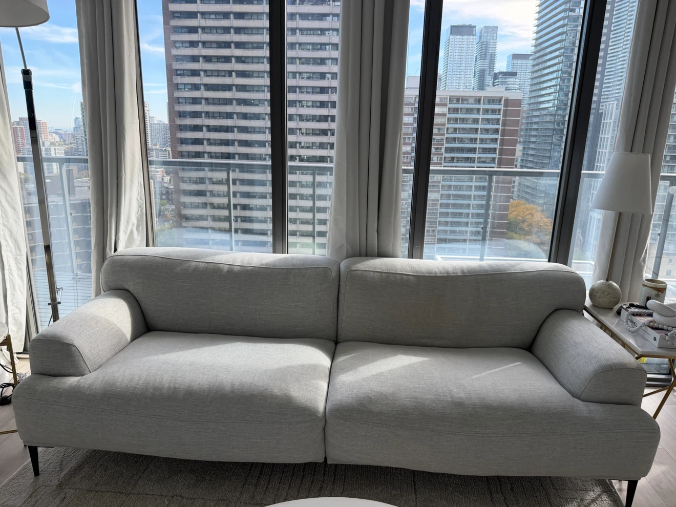 Article Abisko Light Grey Fabric Sofa - photo 4
