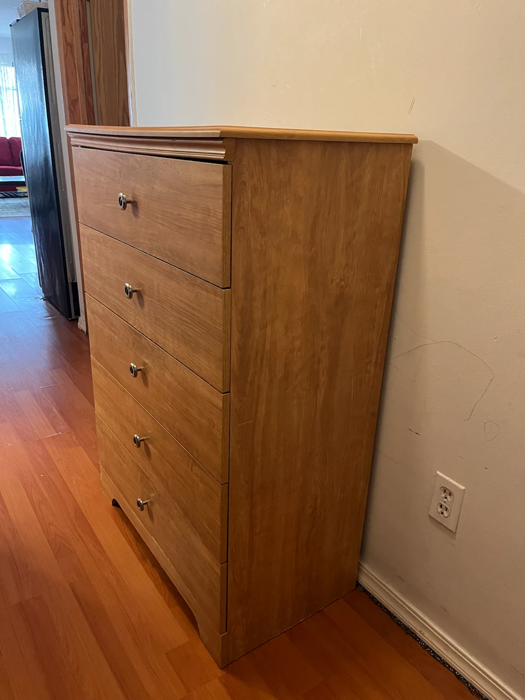 5-Drawer Wood Finish Dresser - photo 2