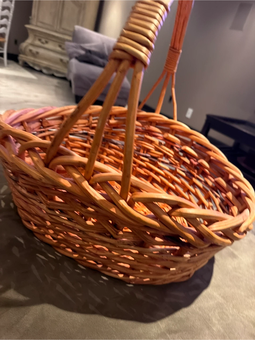 Large Woven Wicker Basket