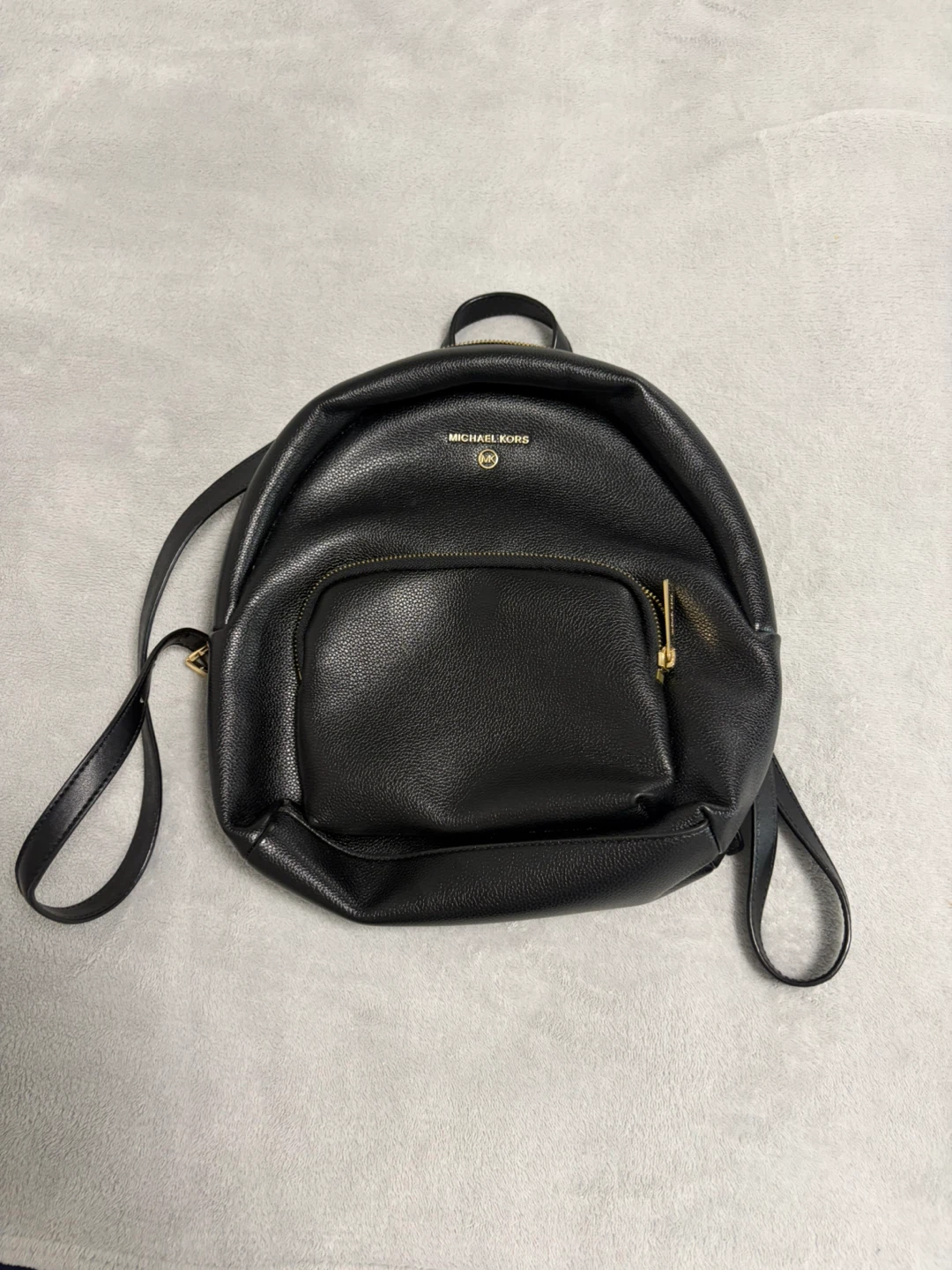 Michael Kors black mini backpack