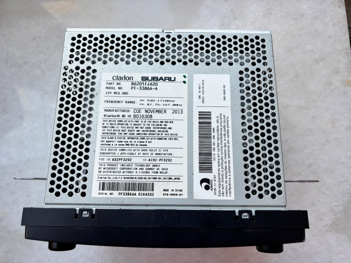 OEM Subaru CD Stereo Headunit & Face Trim - photo 3