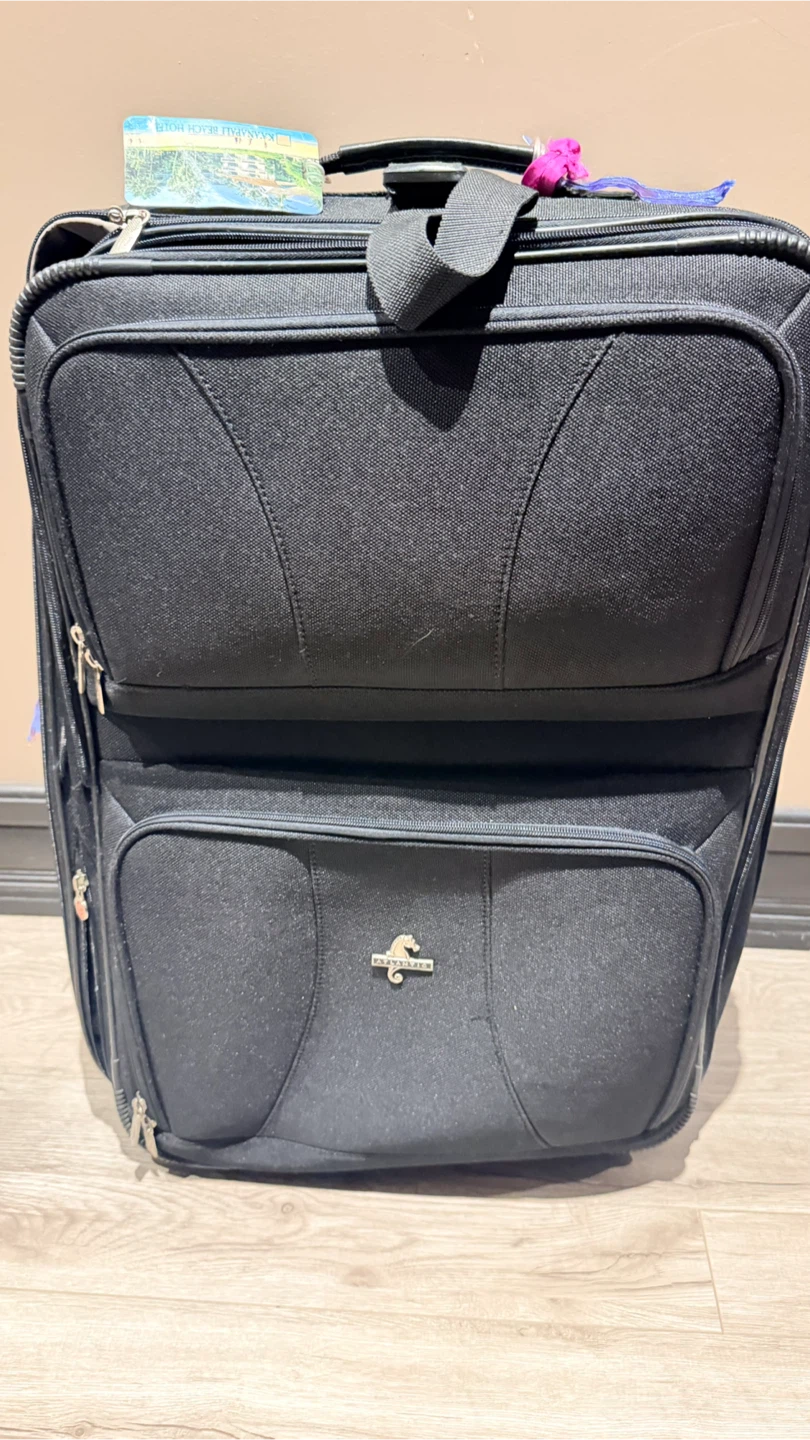 Atlantic Luggage Black Suitcase