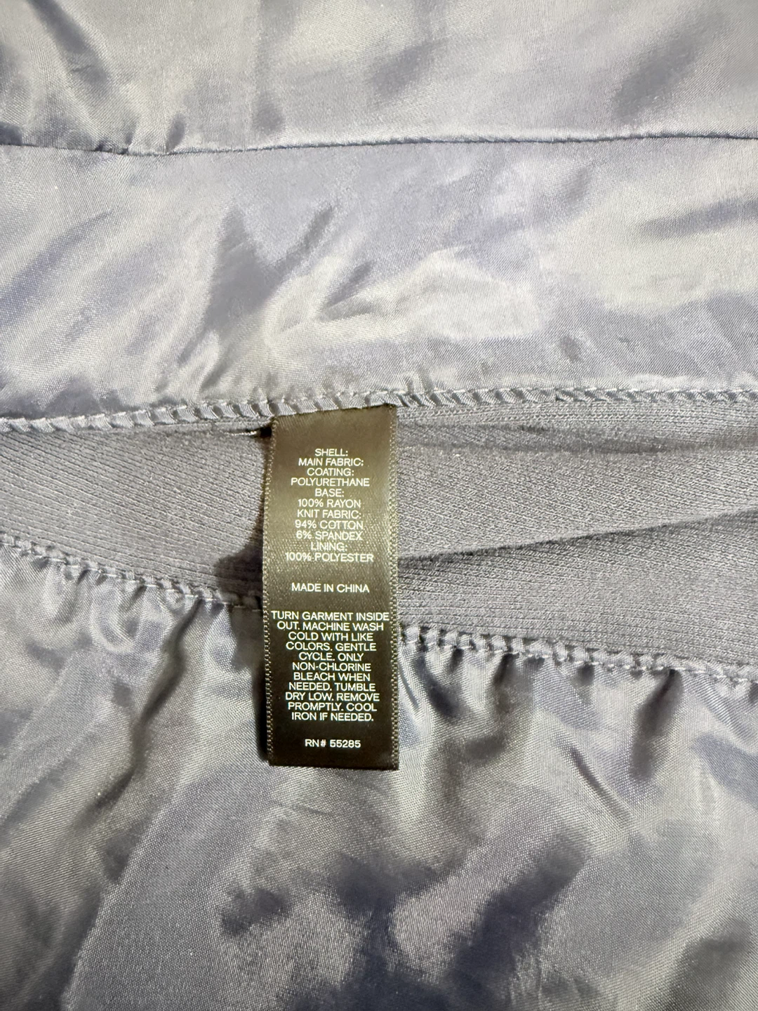 Express Faux Leather Moto Jacket Blue - photo 4