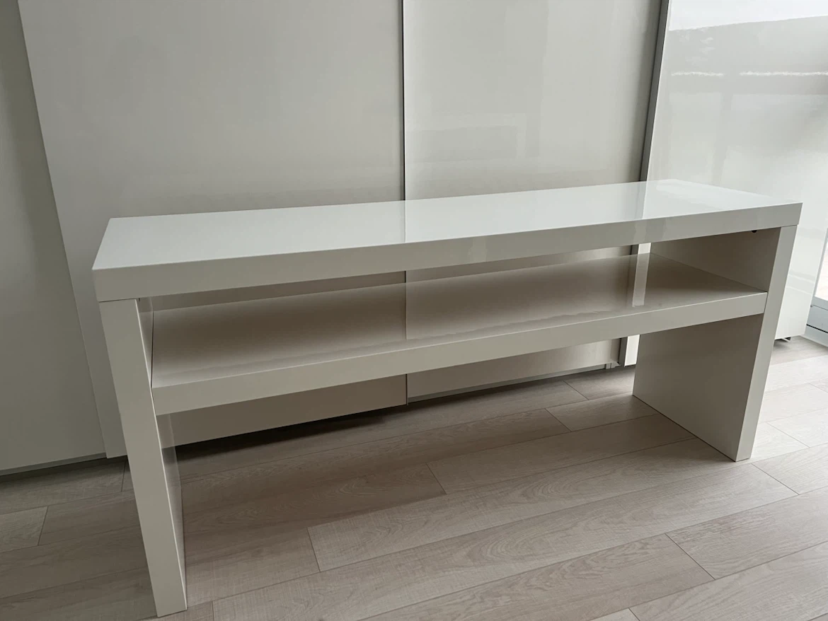 White Gloss Console Table