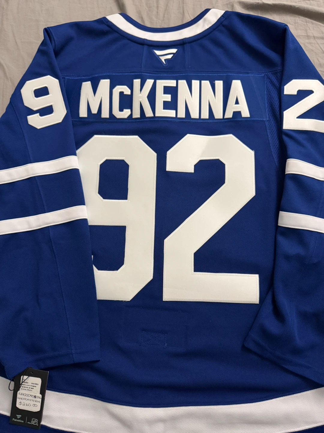 Authentic Toronto Maple Leafs Fanatics McKenna Jersey - photo 2