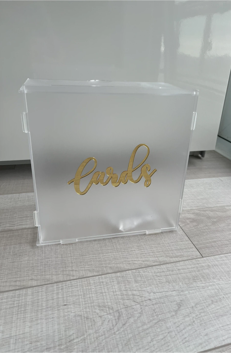 Clear Acrylic Card Box