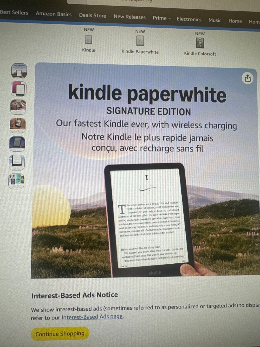 Amazon Kindle Paperwhite 32GB Metallic Raspberry