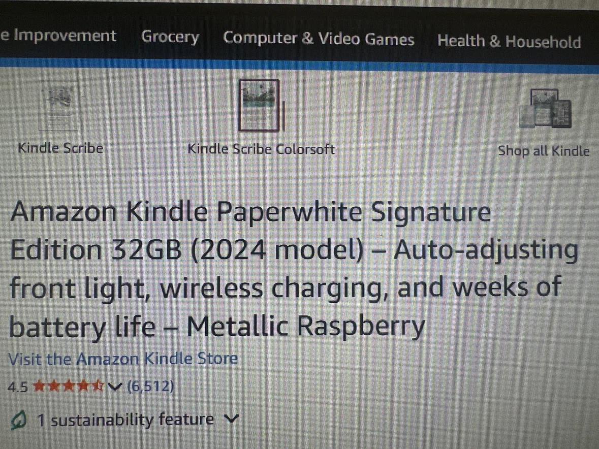 Amazon Kindle Paperwhite 32GB Metallic Raspberry - photo 3