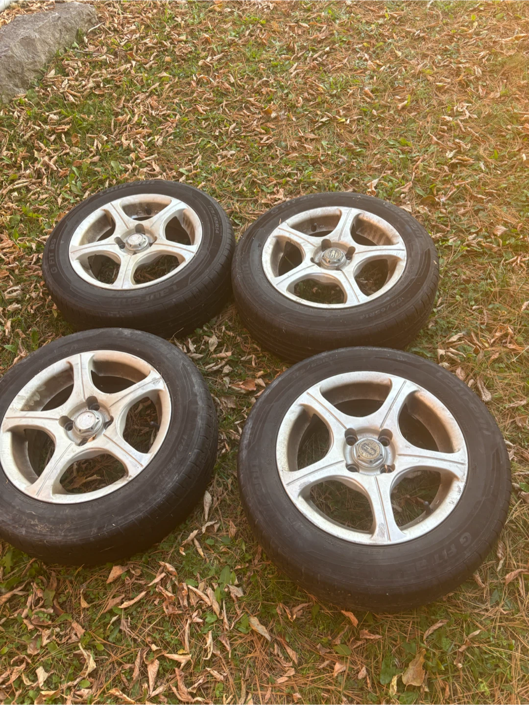 Set of 4 Laufenn G Fit Tires with Rims