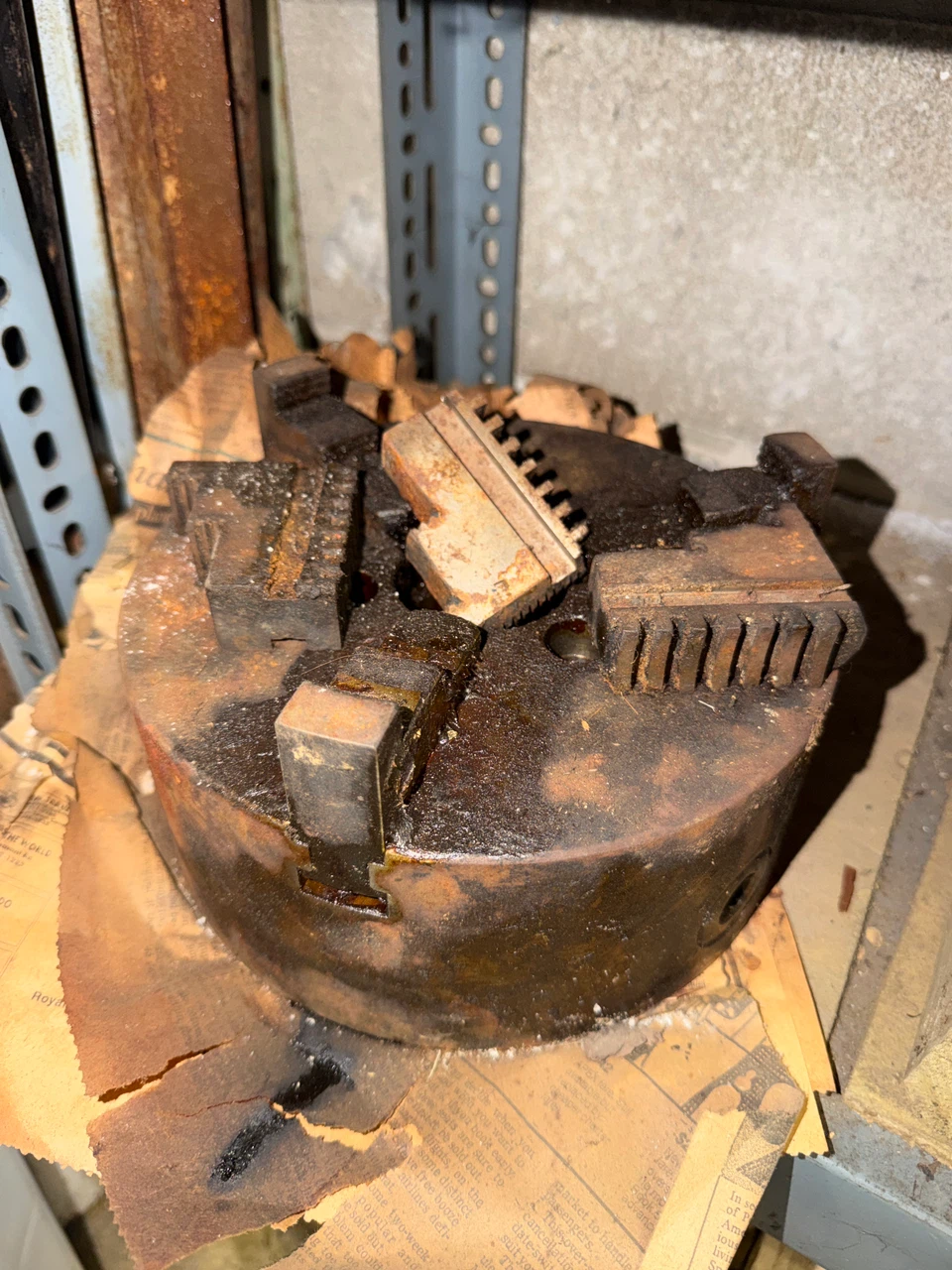 Vintage 3-Jaw Metal Lathe Chuck