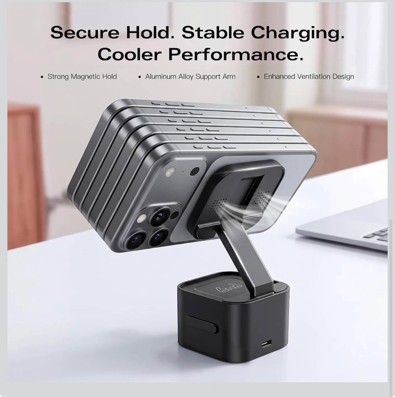 Qi2.2 25W Foldable 4-in-1 Magnetic Wireless Charging Station - photo 5