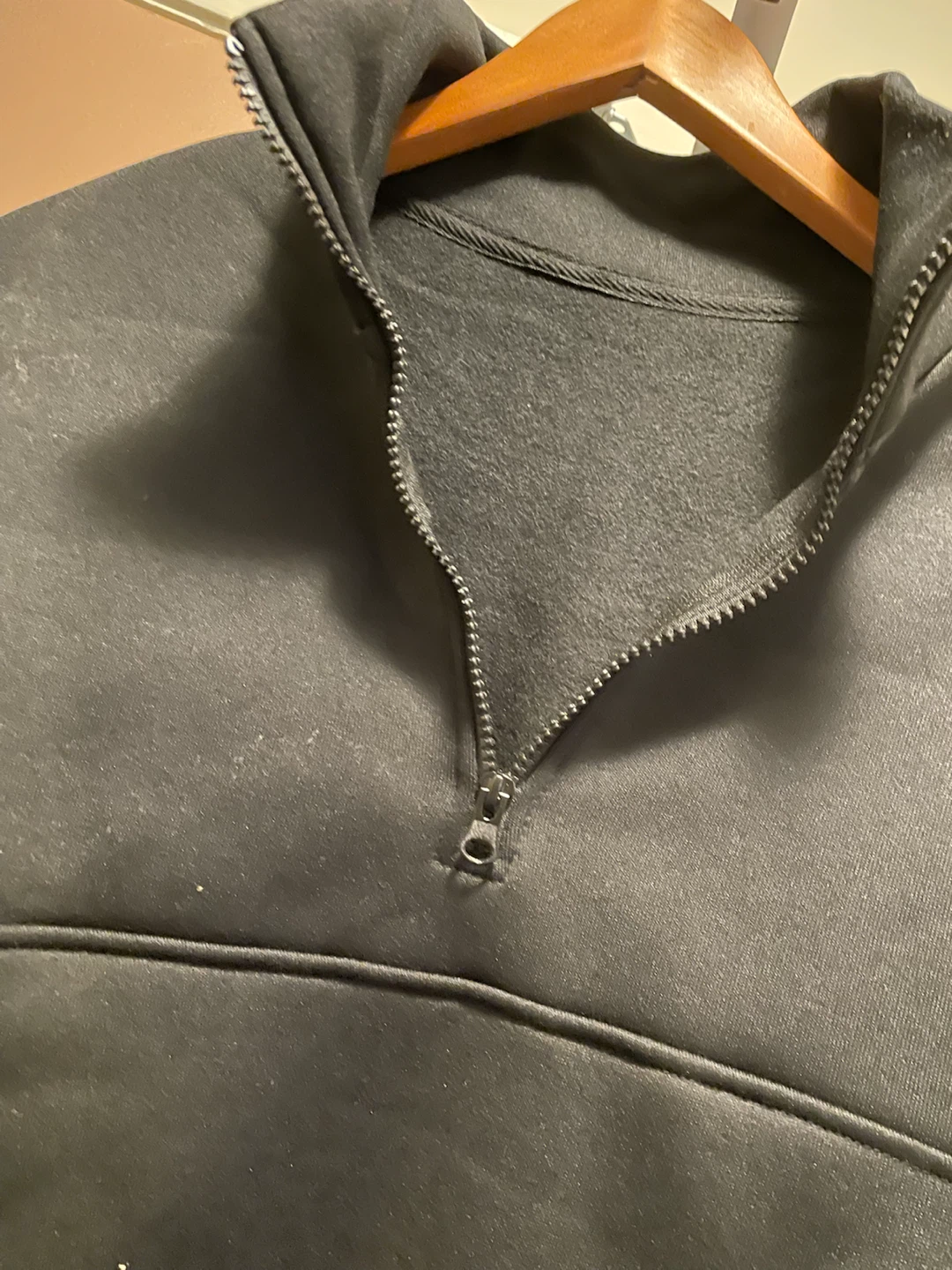 NEW Black Half-Zip Sweatshirt