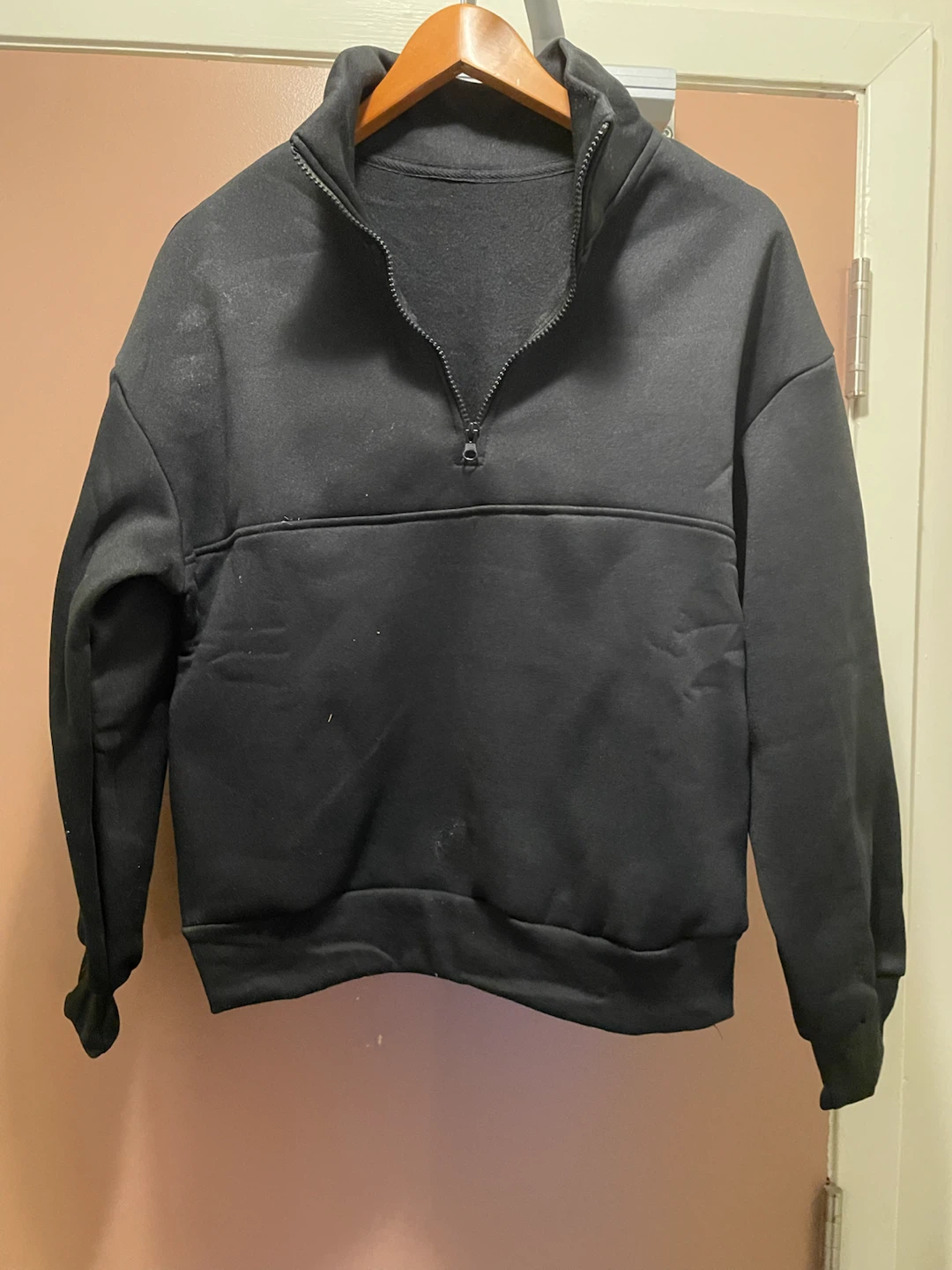 NEW Black Half-Zip Sweatshirt - photo 2