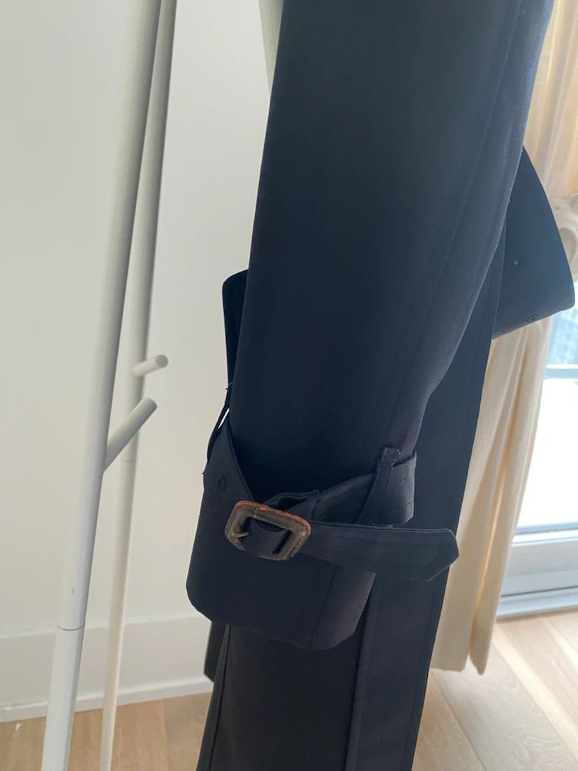 Time Postmodern Navy Trench Coat - photo 4