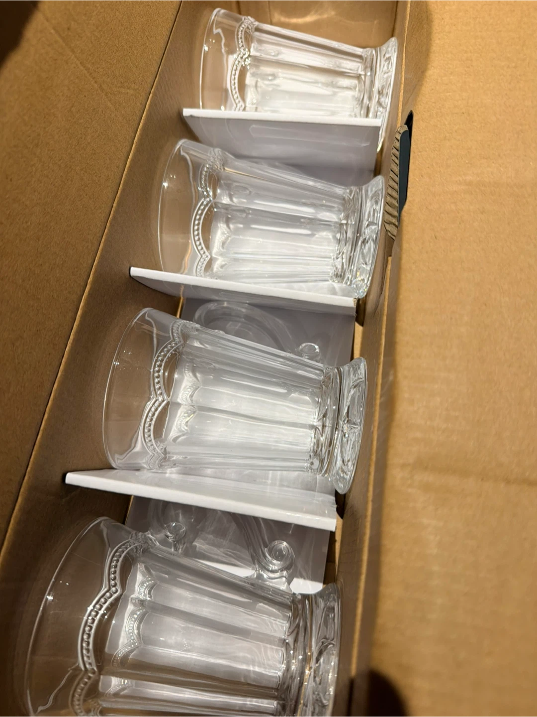 Set of 4 Glass Mugs