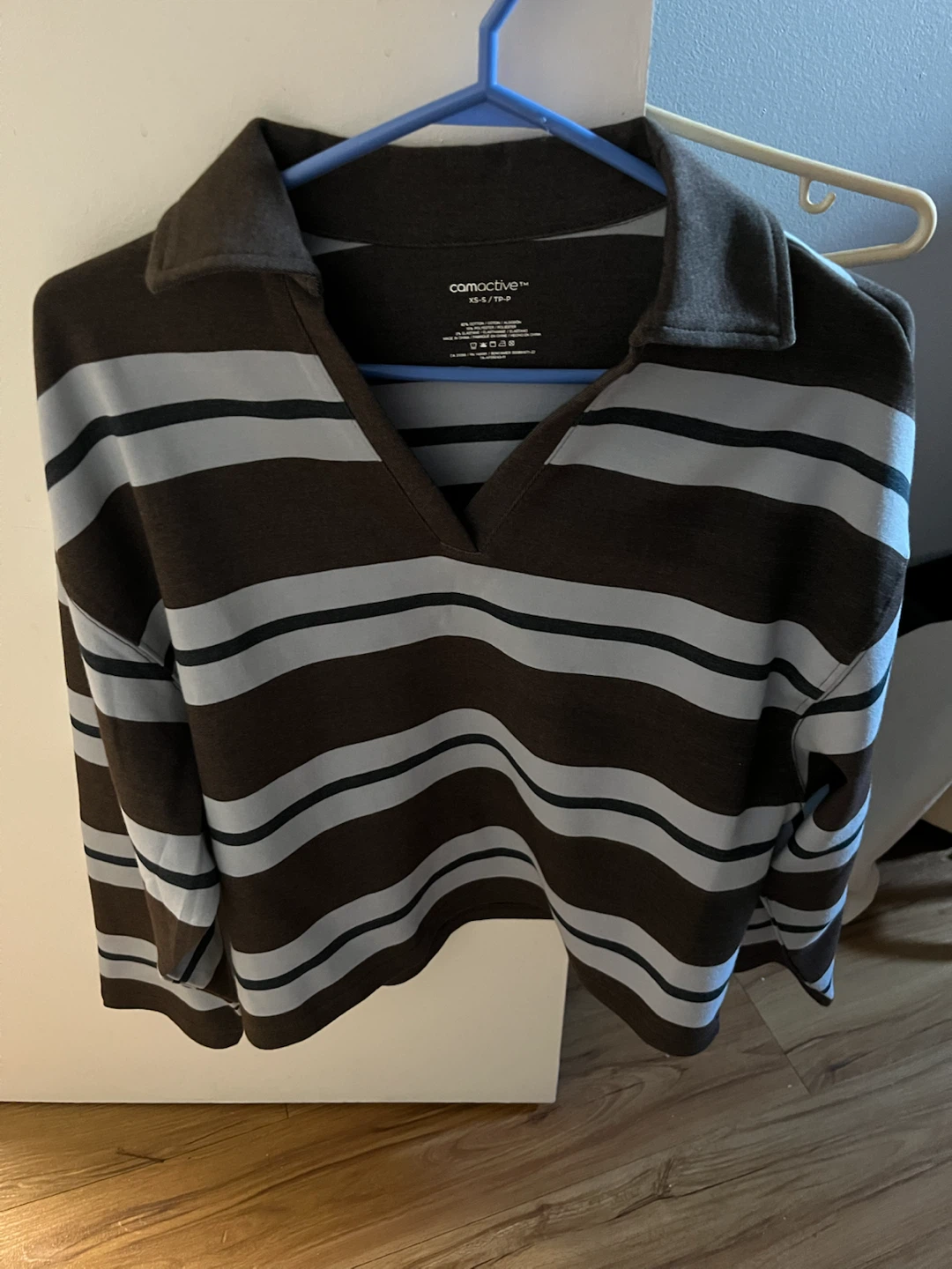Comactive Striped Collared Shirt