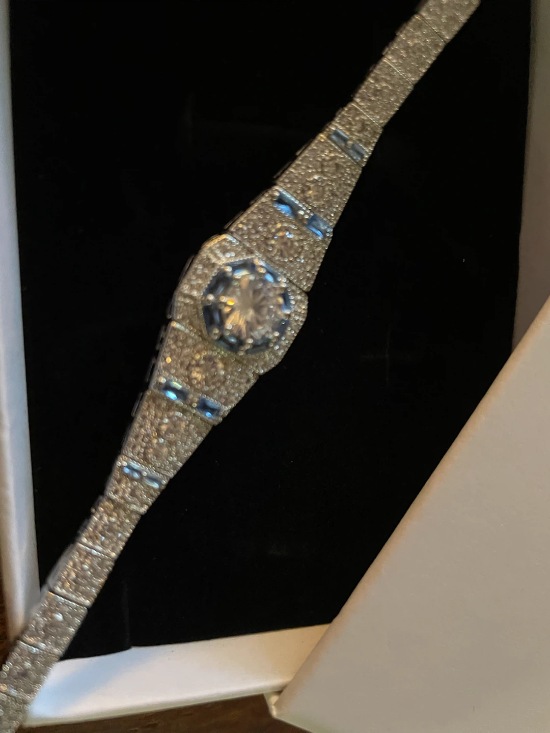 Crystal Bracelet simulated Sapphires - photo 2