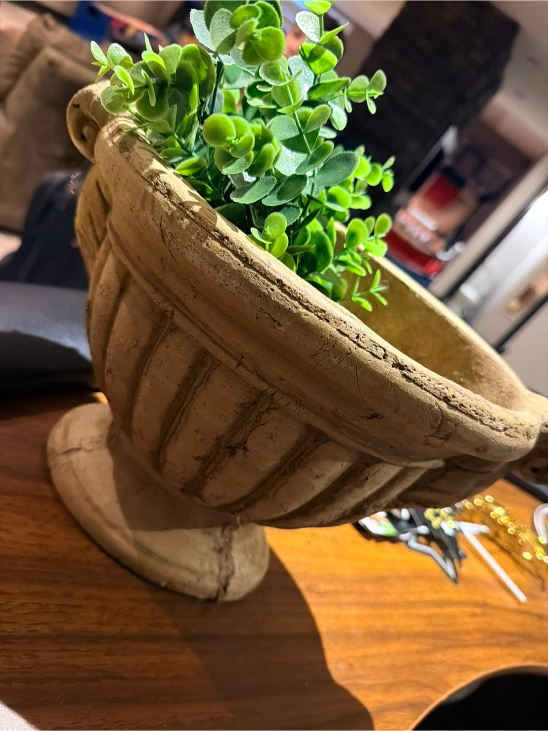 Decorative Faux Plant in Urn Pot